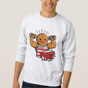 Muscular Gingerbread Cookie Lifting Candy Canes –  Sweatshirt