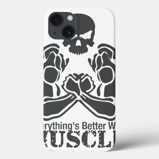 Muscular Skull - ipad case (is better with MUSCLE) (Rückseite)