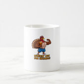 Muscular Turkey Gym Champion Funny Erntedank Cl Kaffeetasse (Mittel)