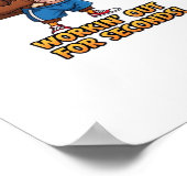 Muscular Turkey Gym Champion Funny Erntedank Cl Poster (Ecke)