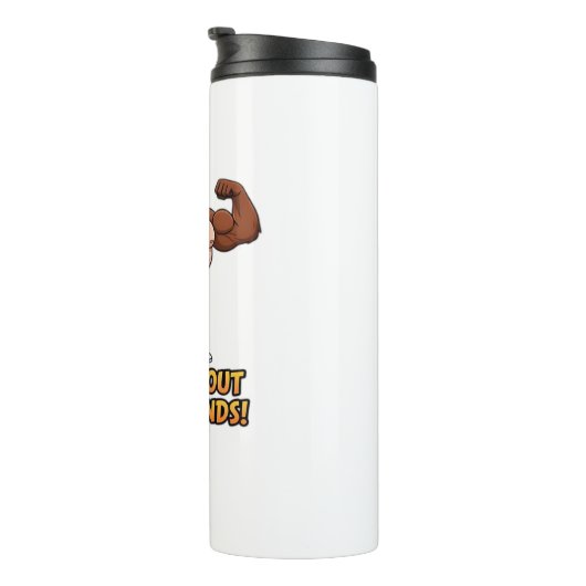 Muscular Turkey Gym Champion Funny Erntedank Cl Thermosbecher (Nach rechts gedreht)