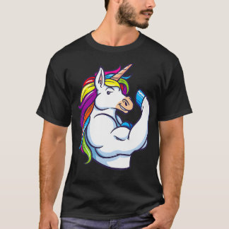 Musculum Unicorn Funny Magical Fitness Bodybuilder T-Shirt