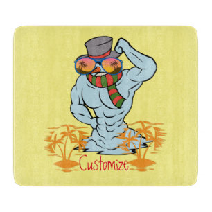 Musculus Snowman Tropical Vacation Thunder_Cove Schneidebrett