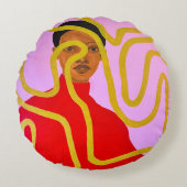 Muse #1 rundes kissen (Vorderseite)