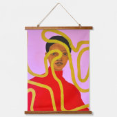 Muse #2 wandteppich mit holzrahmen (Vorderseite)