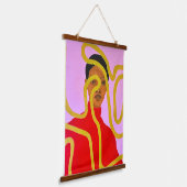 Muse #2 wandteppich mit holzrahmen (Gewinkelt)