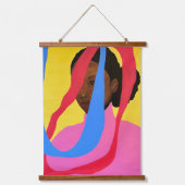 Muse #3 wandteppich mit holzrahmen (Vorderseite)