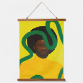 Muse #4 wandteppich mit holzrahmen (Vorderseite)