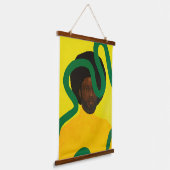 Muse #4 wandteppich mit holzrahmen (Gewinkelt)