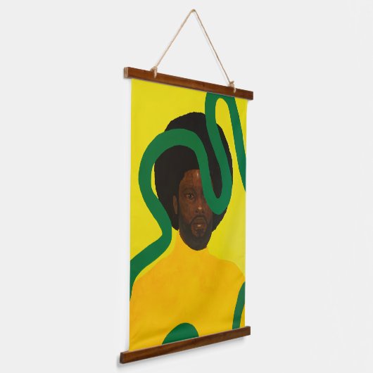 Muse #4 wandteppich mit holzrahmen (Gewinkelt)