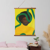 Muse #4 wandteppich mit holzrahmen (Schlafzimmer)