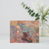 Muse auf Pegasus Postkarte (Stehend Vorderseite)
