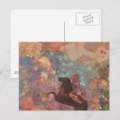 Muse auf Pegasus Postkarte (Vorne/Hinten)