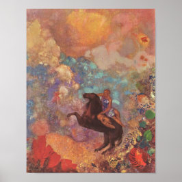 Muse auf Pegasus (Redon 1900) Poster