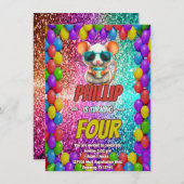 Muse Custom Charakter Geburtstag einladen Einladung (Vorne/Hinten)