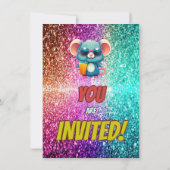 Muse Custom Charakter Geburtstag einladen Einladung (Rückseite)