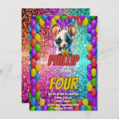 Muse Custom Charakter Geburtstag einladen Einladung (Vorne/Hinten)