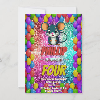 Muse Custom Charakter Geburtstag einladen Einladung