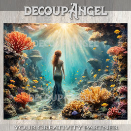 Muse - Decoupage - Seidenpapier