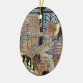 Muse der unentdeckten Verzierung Keramikornament (Links)