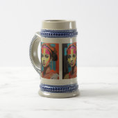 Muse in Color - Art Beer Stein Bierglas (Vorderseite Links)