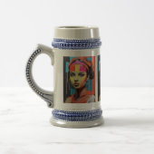 Muse in Color - Art Beer Stein Bierglas (Links)