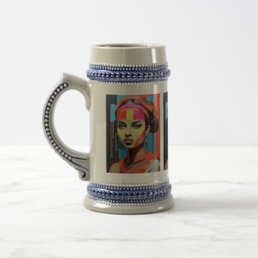 Muse in Color - Art Beer Stein Bierglas (Links)