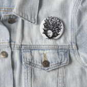 Muse in einer Muschel (Surrealism) Button (Beispiel)