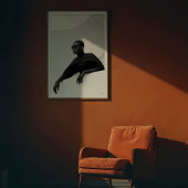 Muse: monochrome futuristische Mode Poster
