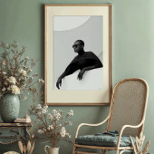 Muse: monochrome futuristische Mode Poster