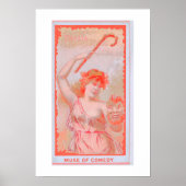 Muse of Comedy, Thalia, Poster Print (Vorne)