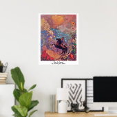 Muse on Pegasus by Bertrand-Jean Redon Poster (Heimbüro)