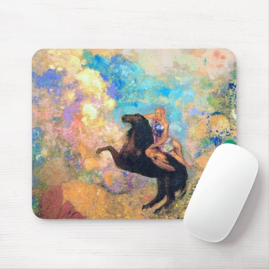 Muse on Pegasus, Redon Mousepad (Mit Mouse)
