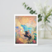 Muse on Pegasus, Redon Postkarte (Stehend Vorderseite)