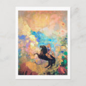 Muse on Pegasus, Redon Postkarte (Vorderseite)