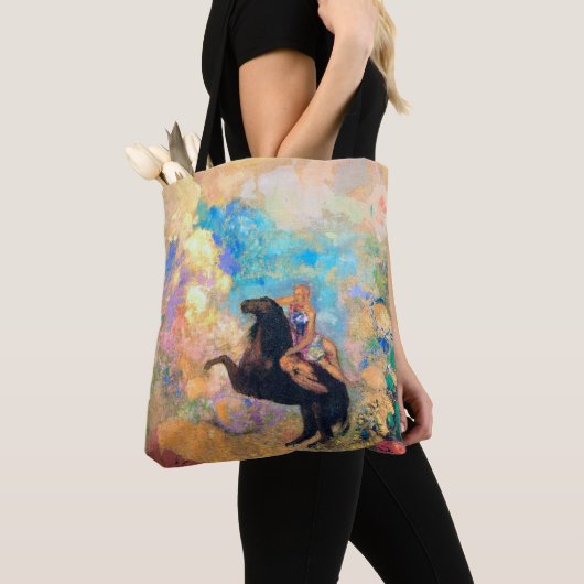 Muse on Pegasus, Redon Tasche (Von Nahem)
