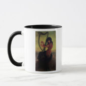 Muse, welches die Harfe spielt Tasse (Links)