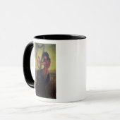 Muse, welches die Harfe spielt Tasse (Vorderseite Links)