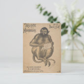 Musee Des Horreurs Rodent Man Vintag Postkarte (Stehend Vorderseite)