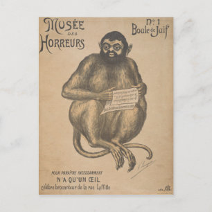 Musee Des Horreurs Rodent Man Vintag Postkarte