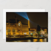 Musée d'Orsay in Paris nachts Einladung (Vorne/Hinten)