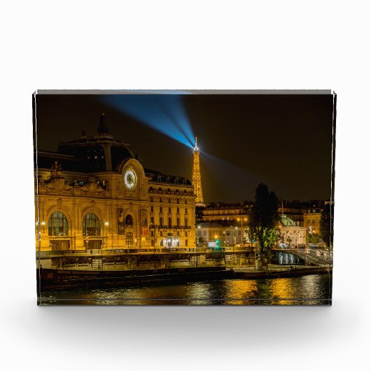 Musée d'Orsay in Paris nachts Fotoblock (Vorderseite)