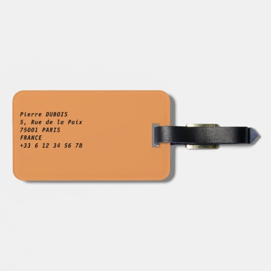 Musée d'Orsay in Paris nachts Gepäckanhänger (Rückseite horizontal)