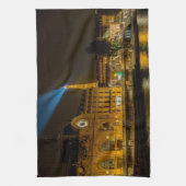 Musée d'Orsay in Paris nachts Geschirrtuch (Vertikal)