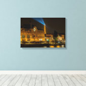Musée d'Orsay in Paris nachts Leinwanddruck (Insitu (Holzboden))