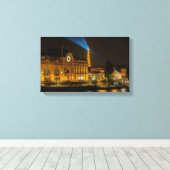Musée d'Orsay in Paris nachts Leinwanddruck (Insitu (Holzboden))