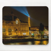 Musée d'Orsay in Paris nachts Mousepad (Vorne)