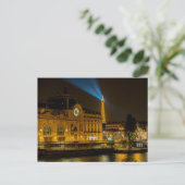 Musée d'Orsay in Paris nachts Postkarte (Stehend Vorderseite)