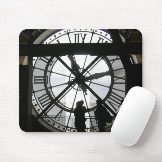 Musee d'Orsay Uhr Mouspad Mousepad (Mit Mouse)