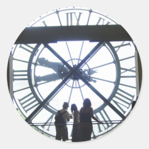 Museé d'Orsay Uhr Runder Aufkleber